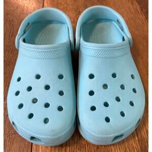 Crocs Classic Clogs Women Sz 6 Men Sz 4 Slip On Light Turquoise Green
